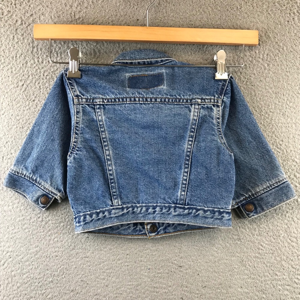 Kids Levi Strauss Co Denim‎ Jacket Size 24M Blue Jean Button Front - Picture 2 of 8